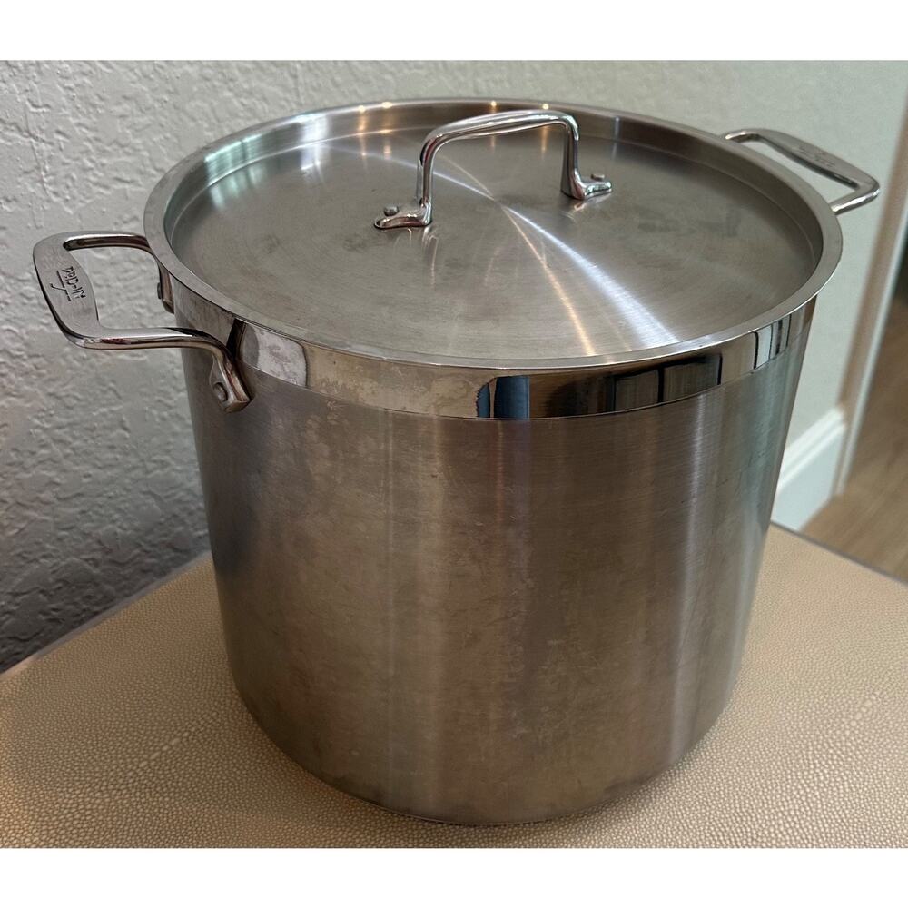 All-Clad Brushed Stainless 16-Quart Stockpot with Lid – Excellent Condition